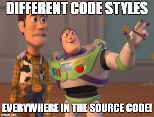 Different code styles
