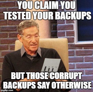 Maury test backups