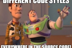 Different code styles