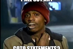 GOTO statements