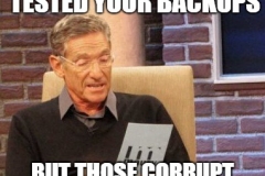 Maury test backups