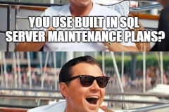 SQL maintenance plans