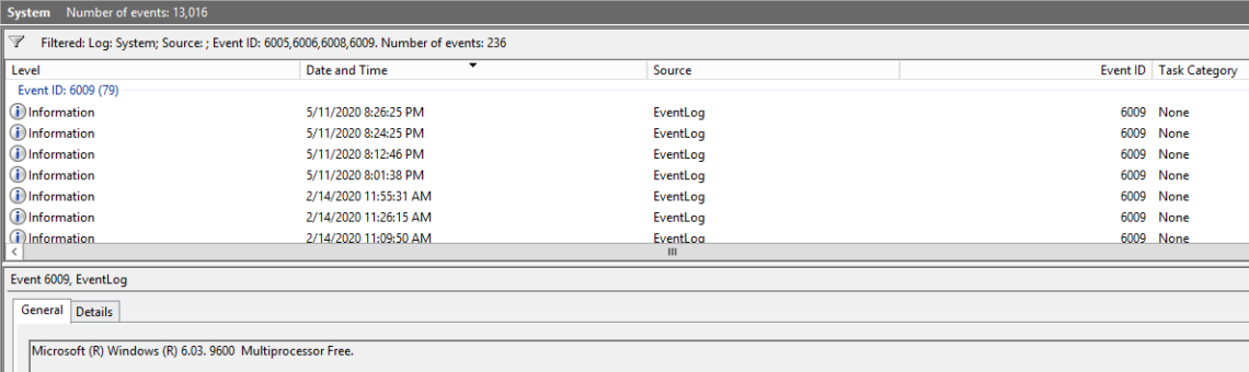 How to Monitor Windows Event Log for Reboots – MlakarTechTalk